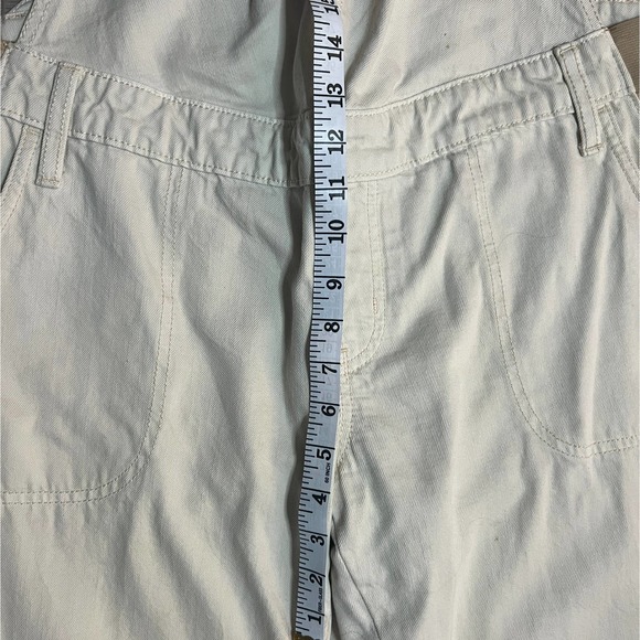 Old Navy Maternity Overalls Straight Leg Solid Cream Size 8R - Picture 8 of 12
